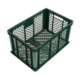 bread crate H 320 mm HDPE green | bottom + sides perforated product photo