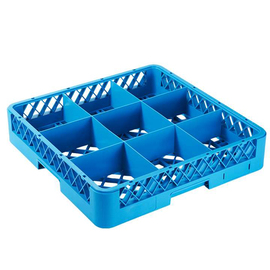 glasswasher basket QUBB | 9 compartments 500 mm x 500 mm H 100 mm product photo