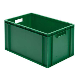 stackable container Rainbow Line Euronorm PP green closed | reinforced | 600 mm x 400 mm H 320 mm product photo