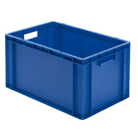 stackable container Rainbow Line Euronorm PP blue closed | reinforced | 600 mm x 400 mm H 320 mm product photo