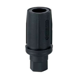 twist-in foot for round tube Ø 38 mm | composit black H 35 - 62 mm | rotating piece product photo