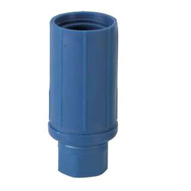 twist-in foot for round tube Ø 45 mm | composit blue H 35 - 62 mm | rotating piece product photo