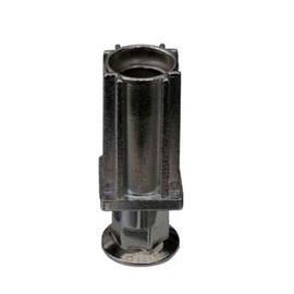 twist-in foot for square tube 25 x 25 mm | zamac nickel-plated H 20 - 50 mm product photo