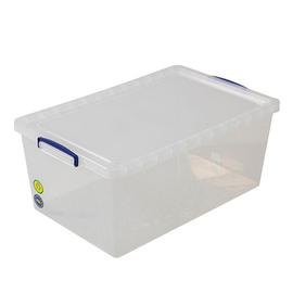storage box with lid PP transparent nestable 62 l | 700 mm x 440 mm H 270 mm product photo
