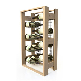 wine rack VisioBois wood 8 MH2 | 16 bottles of 1.5 ltr product photo