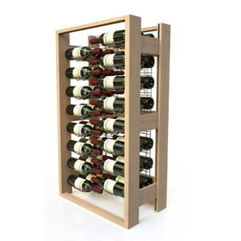wine rack VisioBois wood 16 wire grid shelf (shelves)  NH3 | 48 bottles of 0.75 ltr product photo