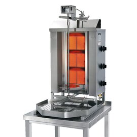 gyros grill GD 3-S infrared double burner liquid gas 10.5 kW  H 915 mm product photo