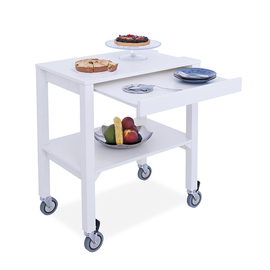 serving trolley white | cutlery deposit L 700 mm W 450 mm H 840 mm product photo