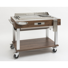 carving trolley NATURE with hood bain marie | 230 volts | 1400 watts with cutting board product photo