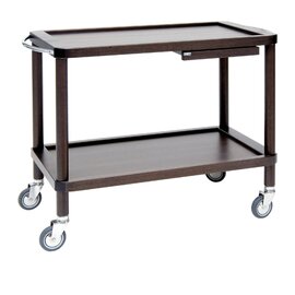 serving trolley ROMA wenge coloured | 3 shelves product photo