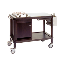 flambé trolleys ROMA gas 1 cooking zone | wenge coloured 1500 watts product photo
