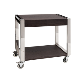 serving trolley SMILE INOX wenge coloured | 2 shelves product photo