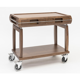 serving trolley NATURE 2 drawers | 2 shelves product photo