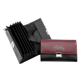 waiter wallet PRINT cow nappa black|red  L 175 mm product photo