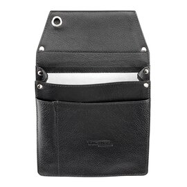 waiter wallet quiver cowhide leather black main compartment|leader|pen holder  L 140 mm product photo