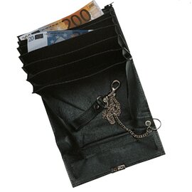waiter wallet with chain cowhide leather  L 180 mm product photo