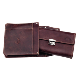 waiter wallet quiver cowhide leather Capello brown  L 140 mm product photo
