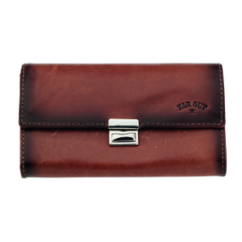 waiter wallet BRUSH cowhide leather brown  L 175 mm product photo