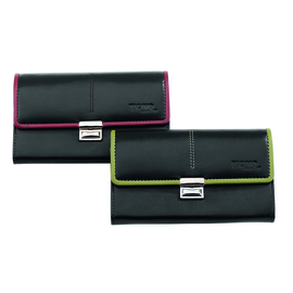 waiter wallet cow nappa black green  L 175 mm product photo