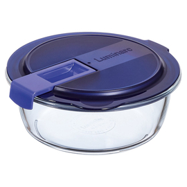 storage container 0.92 ltr with lid EASY BOX glass round 183 mm x 175 mm H 72 mm product photo