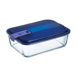 storage container 0.82 ltr with lid EASY BOX glass rectangular 180 mm x 133 mm H 60 mm product photo
