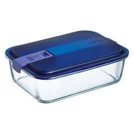 storage container 1.22 ltr with lid EASY BOX glass rectangular 210 mm x 155 mm H 70 mm product photo