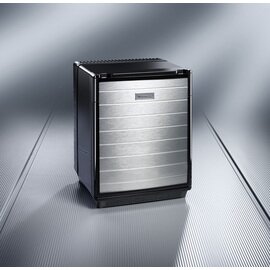 minibar miniCool DS 300 black aluminium decor 27 ltr | absorber cooling | door swing on the right product photo