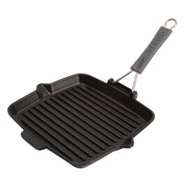 grill pan cast iron 240 mm x 240 mm | silicone handle product photo