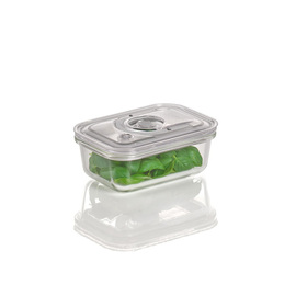 vacuum container 0.37 l with lid glass rectangular 145 mm x 105 mm H 60 mm product photo