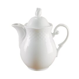 Coffee pot with lid, &quot;Aphrodite Uni Weiss&quot;, contents: 30 cl, dimensions: Ø or Hkl: 86 mm, Ø m. Hkl: 132 mm, height: 138 mm, weight: 276 g product photo