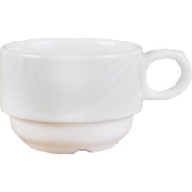 cup 180 ml ARCADIA porcelain white with relief product photo