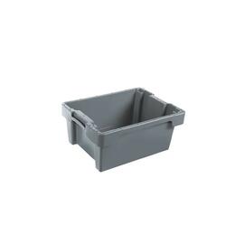 stack and nest container H 170 mm HDPE grey nestable | bottom + sides closed product photo