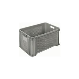 multi-purpose stacking container • grey | 52 ltr | walls|bottom finely perforated product photo