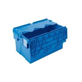 lidded crate  • blue  | 65 ltr | 600 mm  x 400 mm  H 365 mm product photo