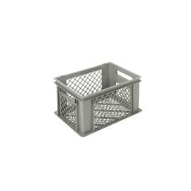 stackable container COMFORT LINE Euronorm HDPE grey perforated walls 21 ltr | 400 mm x 300 mm H 220 mm product photo