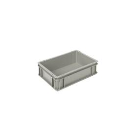 stackable container COMFORT LINE Euronorm PP grey closed 10 ltr | 400 mm x 300 mm H 120 mm product photo