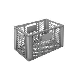 stackable container COMFORT LINE H 350 mm HDPE grey perforated bottom perforated walls product photo