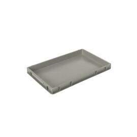 stackable container COMFORT LINE grey | 600 mm x 400 mm x 50 mm product photo