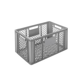 stackable container COMFORT LINE H 320 mm HDPE grey perforated bottom perforated walls product photo