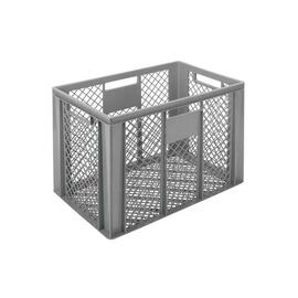stackable container COMFORT LINE H 430 mm PE grey perforated bottom perforated walls product photo