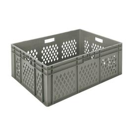 stackable container COMFORT LINE H 320 mm PP grey smooth bottom perforated walls product photo
