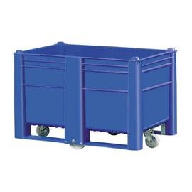large-capacity pallet boxes  • blue  • wheeled  | 500 ltr | 1200 mm  x 800 mm  H 795 mm product photo
