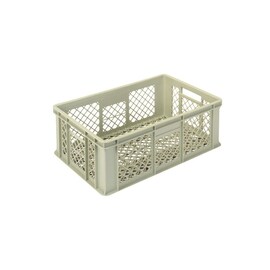 stackable container GOLD LINE beige 43 ltr 600 mm x 400 mm H 220 mm | perforated product photo