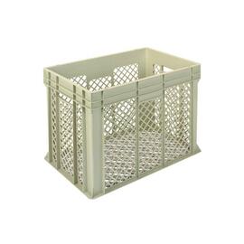stackable container GOLD LINE H 450 mm HDPE beige extra reinforced bottom perforated walls product photo