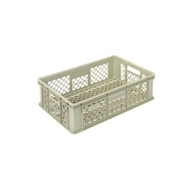 stackable container GOLD LINE beige 34 ltr 600 mm x 400 mm H 170 mm | perforated product photo