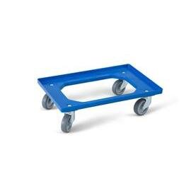 carriage blue 4 swivel castors rubber-tyred 610 mm  x 410 mm  H 160 mm product photo