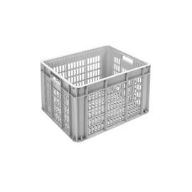 multi-purpose stacking container MULTI H 320 mm PE grey | perforated product photo