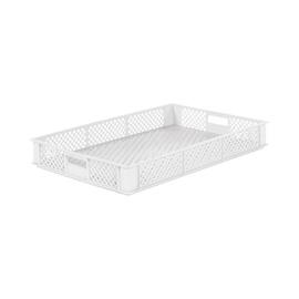 multi-purpose stacking container MULTI H 80 mm PE white | perforated product photo