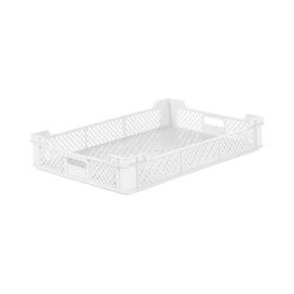 multi-purpose stacking container MULTI H 100 mm PE white | perforated product photo