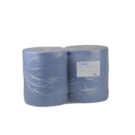 Industriepapierrolle FUNNY cellulose 2 ply blue 340 mm product photo